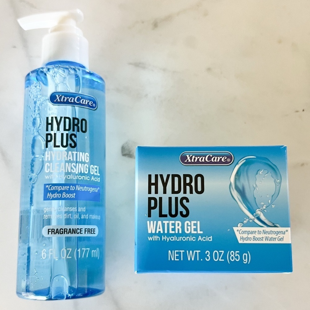 NEW XtraCare Hydro Plus Hydrating Skincare Cleansing & Water Gel Hyaluronic Acid